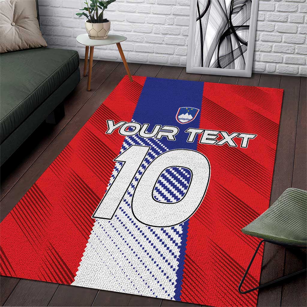 Custom Slovenia Football 2024 Go Champion Area Rug - Wonder Print Shop