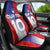 Custom Slovenia Football 2024 Go Champion Car Seat Cover - Wonder Print Shop