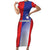 Custom Slovenia Football 2024 Go Champion Short Sleeve Bodycon Dress - Wonder Print Shop