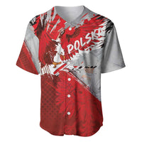 Polska Eagle Baseball Jersey Poland Sporty Grunge Style - Wonder Print Shop