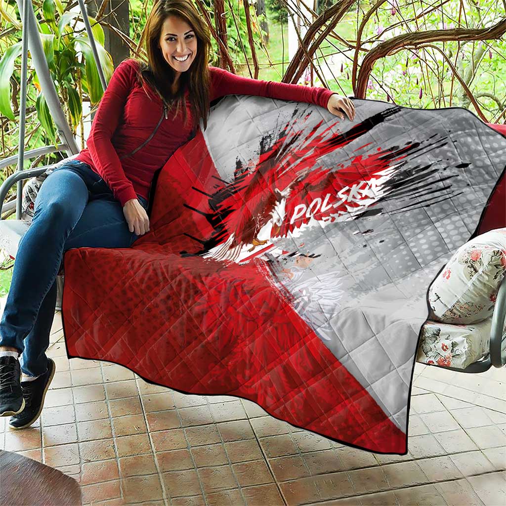 Polska Eagle Quilt Poland Sporty Grunge Style - Wonder Print Shop