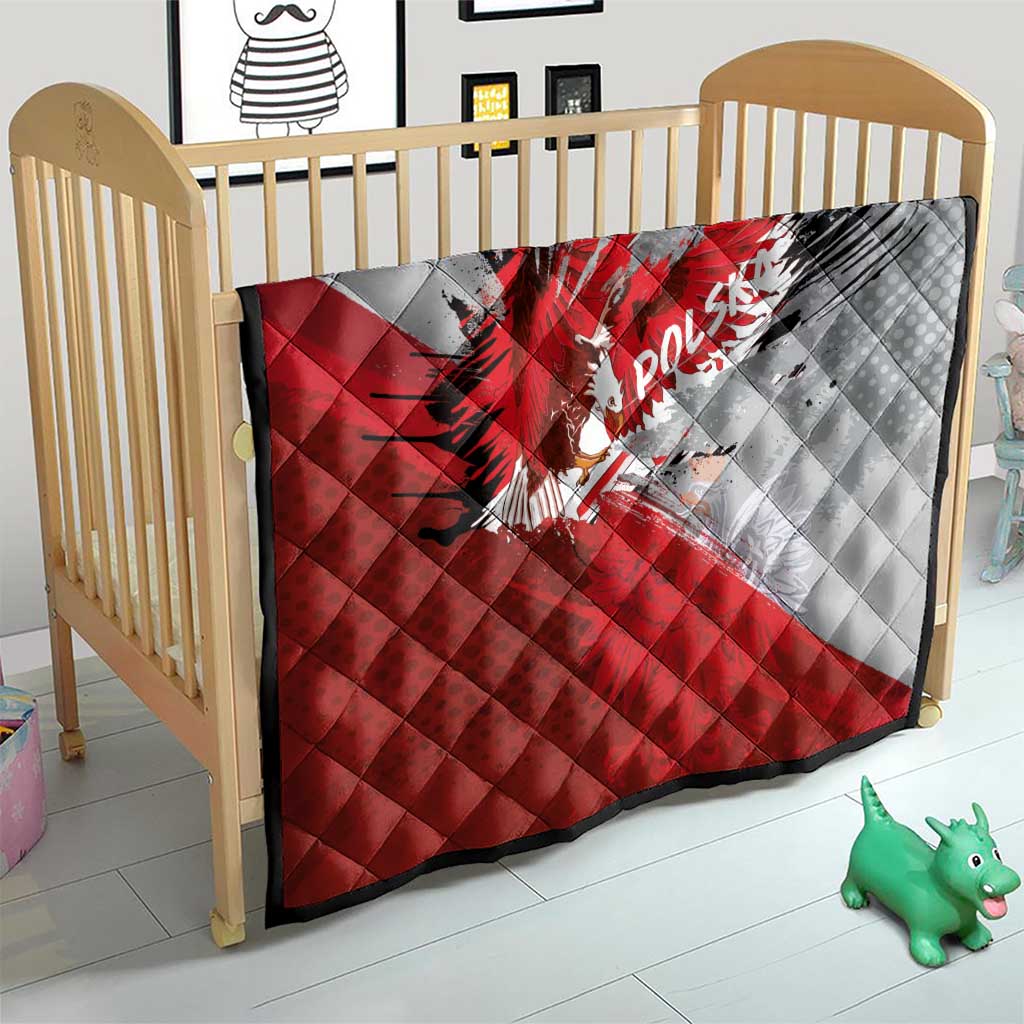 Polska Eagle Quilt Poland Sporty Grunge Style - Wonder Print Shop