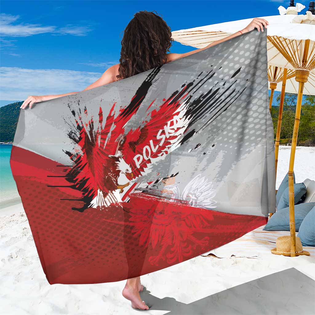 Polska Eagle Sarong Poland Sporty Grunge Style - Wonder Print Shop