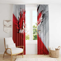 Polska Eagle Window Curtain Poland Sporty Grunge Style - Wonder Print Shop