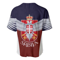 Serbia Baseball Jersey Double Headed Eage Emblem Sporty - Wonder Print Shop