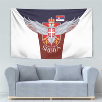 Serbia Tapestry Double Headed Eage Emblem Sporty - Wonder Print Shop