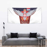 Serbia Tapestry Double Headed Eage Emblem Sporty - Wonder Print Shop