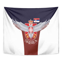 Serbia Tapestry Double Headed Eage Emblem Sporty - Wonder Print Shop