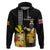 Hawaii King Kamehameha Day Zip Hoodie Kanaka Maoli Hibiscus Flower and Kakau Pattern - Wonder Print Shop