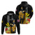 Hawaii King Kamehameha Day Zip Hoodie Kanaka Maoli Hibiscus Flower and Kakau Pattern - Wonder Print Shop