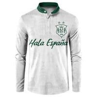 Custom Spain Football Button Sweatshirt Royal Madrid-Hala Espana