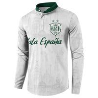 Custom Spain Football Button Sweatshirt Royal Madrid-Hala Espana