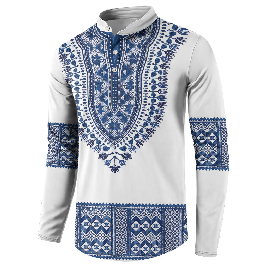Cape Verde Button Sweatshirt Pano di Terra Dashiki Style