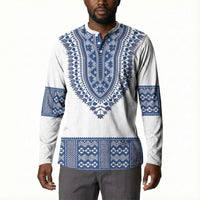 Cape Verde Button Sweatshirt Pano di Terra Dashiki Style