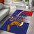 Personalised Croatia Independence Day Area Rug Sretan Dan nezavisnosti With Kuna Zlatica and Perunika - Wonder Print Shop