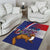 Personalised Croatia Independence Day Area Rug Sretan Dan nezavisnosti With Kuna Zlatica and Perunika - Wonder Print Shop