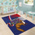 Personalised Croatia Independence Day Area Rug Sretan Dan nezavisnosti With Kuna Zlatica and Perunika - Wonder Print Shop