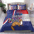 Personalised Croatia Independence Day Bedding Set Sretan Dan nezavisnosti With Kuna Zlatica and Perunika - Wonder Print Shop