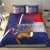 Personalised Croatia Independence Day Bedding Set Sretan Dan nezavisnosti With Kuna Zlatica and Perunika - Wonder Print Shop