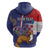 Personalised Croatia Independence Day Hoodie Sretan Dan nezavisnosti With Kuna Zlatica and Perunika - Wonder Print Shop