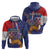 Personalised Croatia Independence Day Hoodie Sretan Dan nezavisnosti With Kuna Zlatica and Perunika - Wonder Print Shop