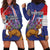 Personalised Croatia Independence Day Hoodie Dress Sretan Dan nezavisnosti With Kuna Zlatica and Perunika