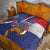 Personalised Croatia Independence Day Quilt Sretan Dan nezavisnosti With Kuna Zlatica and Perunika