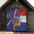 Personalised Croatia Independence Day Quilt Sretan Dan nezavisnosti With Kuna Zlatica and Perunika