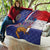 Personalised Croatia Independence Day Quilt Sretan Dan nezavisnosti With Kuna Zlatica and Perunika