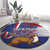 Personalised Croatia Independence Day Round Carpet Sretan Dan nezavisnosti With Kuna Zlatica and Perunika