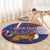 Personalised Croatia Independence Day Round Carpet Sretan Dan nezavisnosti With Kuna Zlatica and Perunika