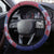 Croatia Independence Day Steering Wheel Cover Sretan Dan nezavisnosti With Kuna Zlatica and Perunika - Wonder Print Shop