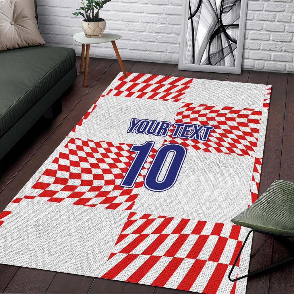 Custom Croatia Football Champion 2024 Area Rug - Wonder Print Shop