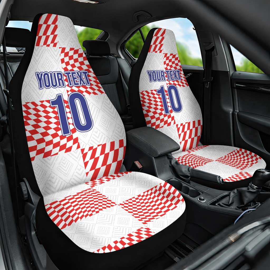 Custom Croatia Football Champion 2024 Car Seat Cover - Wonder Print Shop