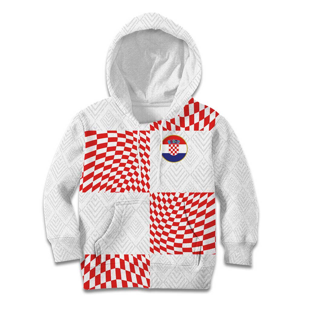 Custom Croatia Football Champion 2024 Kid Hoodie - Wonder Print Shop