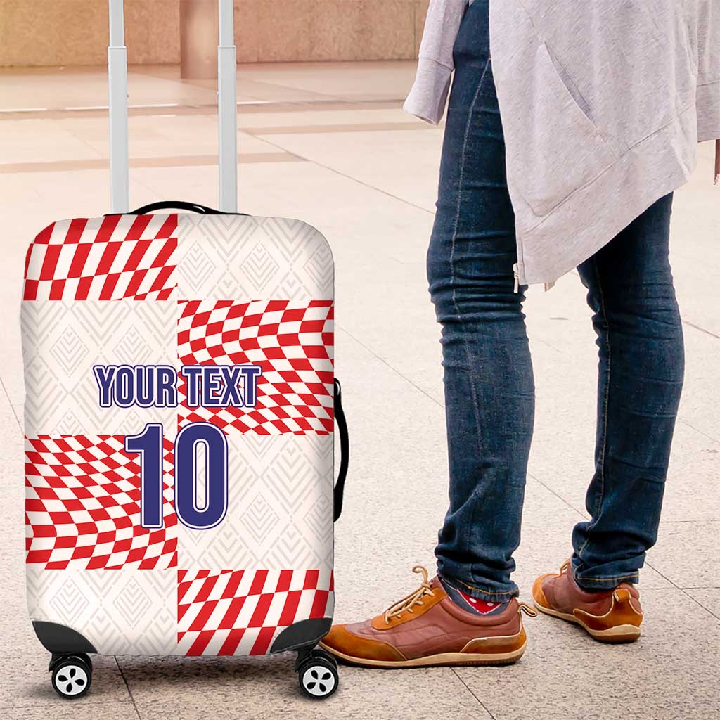 Custom Croatia Football Champion 2024 Luggage Cover - Wonder Print Shop