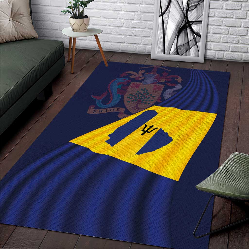 Barbados Independence Day Area Rug National Flag Design - Wonder Print Shop