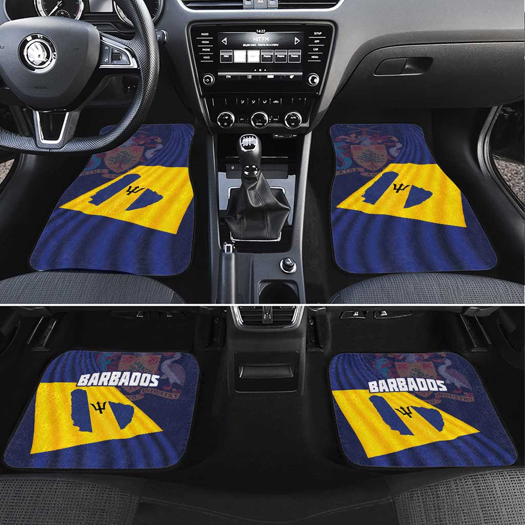 Barbados Independence Day Car Mats National Flag Design - Wonder Print Shop