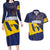 Barbados Independence Day Couples Matching Long Sleeve Bodycon Dress and Hawaiian Shirt National Flag Design - Wonder Print Shop