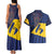 Barbados Independence Day Couples Matching Tank Maxi Dress and Hawaiian Shirt National Flag Design - Wonder Print Shop