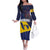 Barbados Independence Day Family Matching Off The Shoulder Long Sleeve Dress and Hawaiian Shirt National Flag Design - Wonder Print Shop