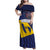 Barbados Independence Day Family Matching Off Shoulder Maxi Dress and Hawaiian Shirt National Flag Design - Wonder Print Shop