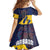 Barbados Independence Day Family Matching Off Shoulder Short Dress and Hawaiian Shirt National Flag Design - Wonder Print Shop