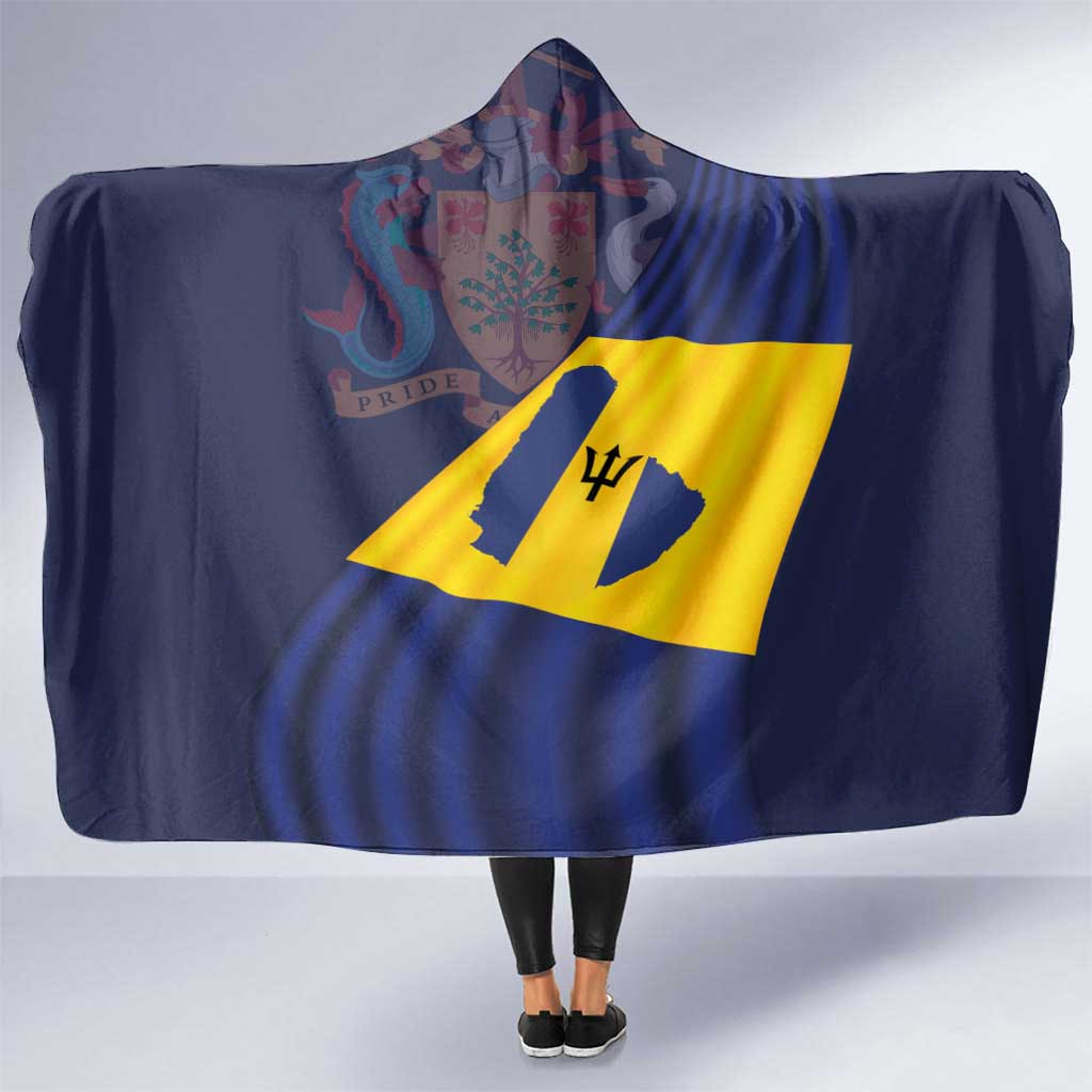 Barbados Independence Day Hooded Blanket National Flag Design