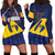 Barbados Independence Day Hoodie Dress National Flag Design - Wonder Print Shop