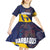 Barbados Independence Day Kid Short Sleeve Dress National Flag Design - Wonder Print Shop