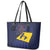 Barbados Independence Day Leather Tote Bag National Flag Design - Wonder Print Shop