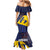 Barbados Independence Day Mermaid Dress National Flag Design - Wonder Print Shop