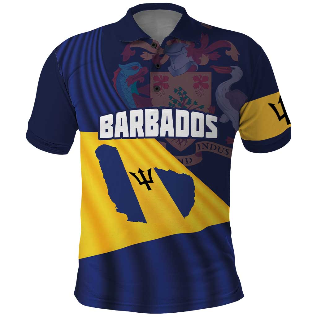 Barbados Independence Day Polo Shirt National Flag Design - Wonder Print Shop