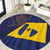 Barbados Independence Day Round Carpet National Flag Design